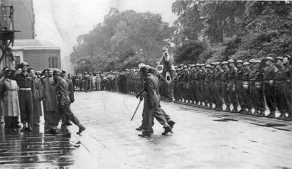 first polish armoured division final colours parade 1945