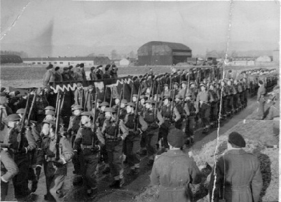 1st polish armoured division officer school parade 1945