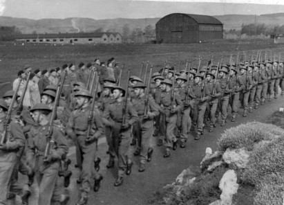 1st polish armoured division officer school parade 1945