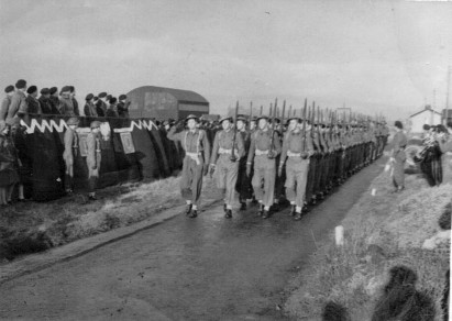 1st polish armoured division officer school parade 1945