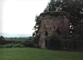 The Garrison Tower of Usk Castle Wales